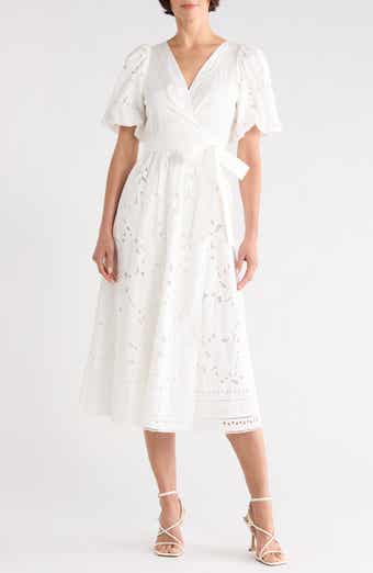Delilah Puff Sleeve Wrap Dress