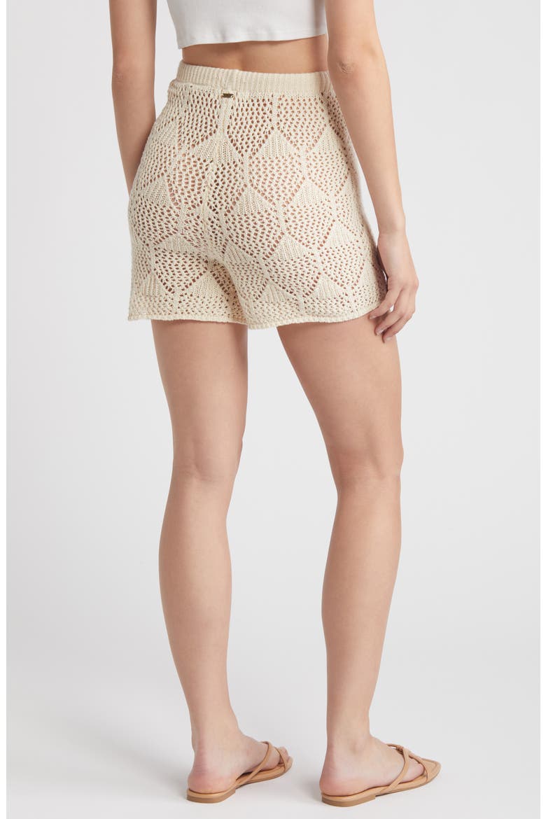 Island Hopper Crochet Shorts, Alternate, color, NATURAL
