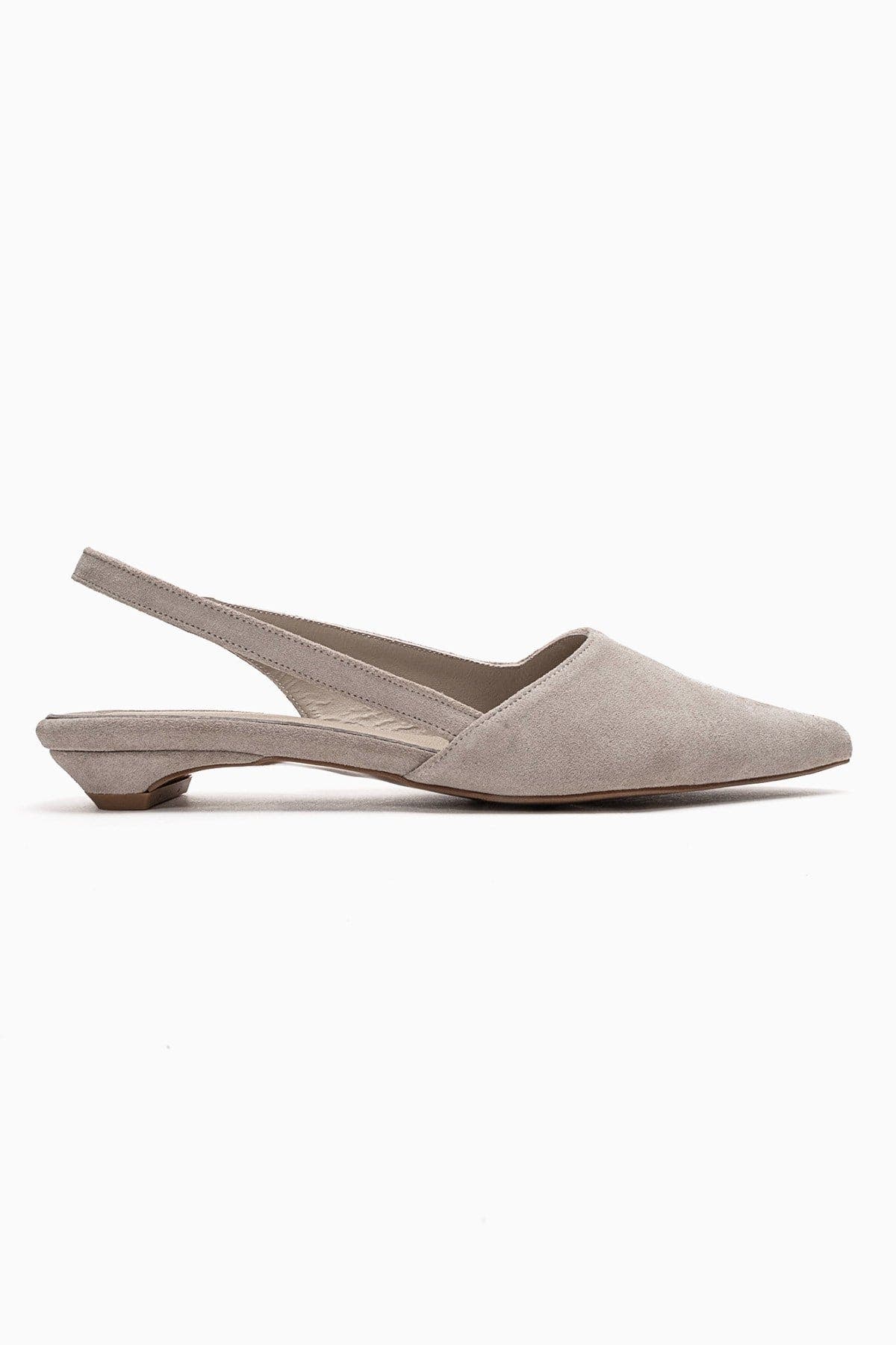 Berlina Leather Slingback Pump, Alternate, color, Beige Suede