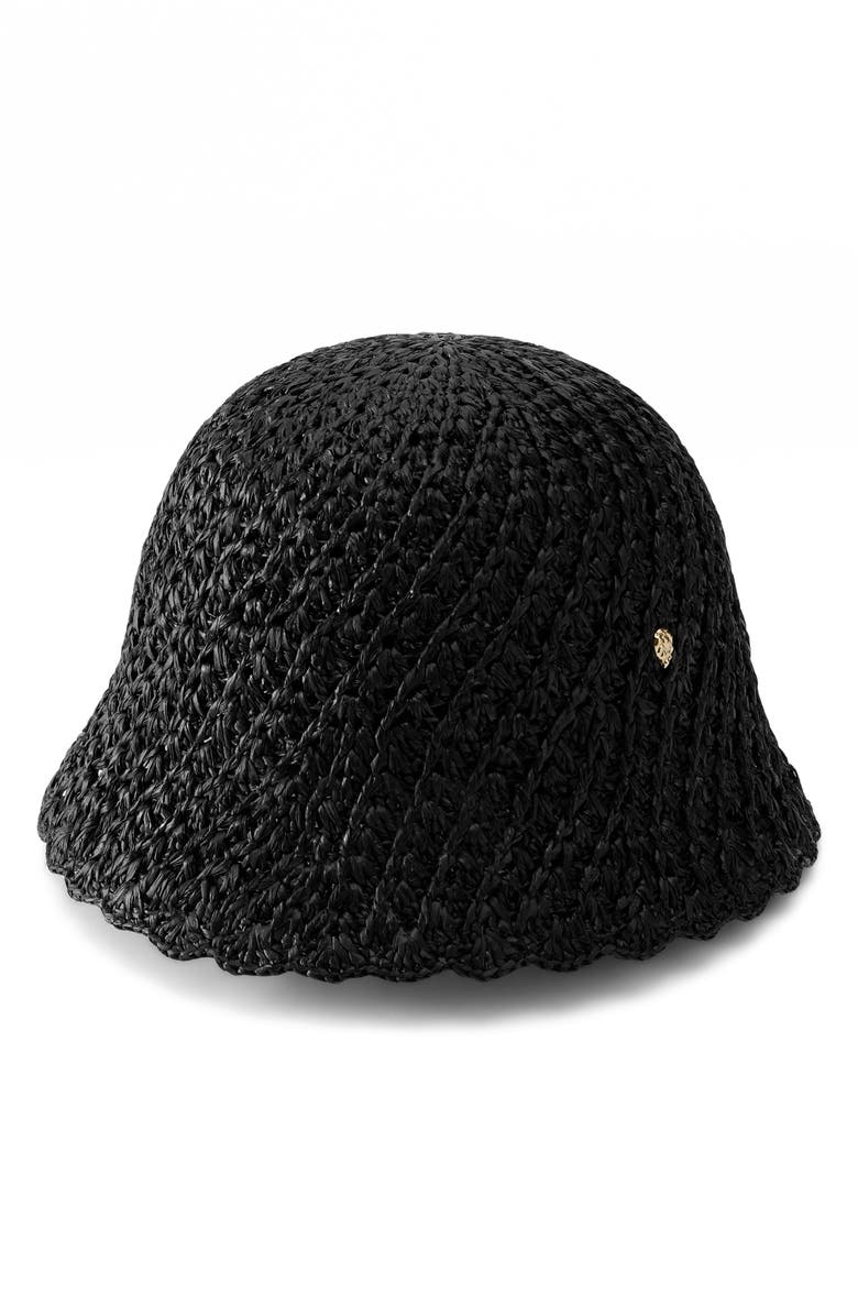 Helen Kaminski Rio Raffia Cloche, Main, color, Charcoal