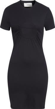 Coperni C-Logo Gathered Organic Cotton Minidress