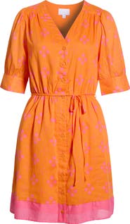 SUGARLIPS Donna Dot Elanie Button Midi Dress