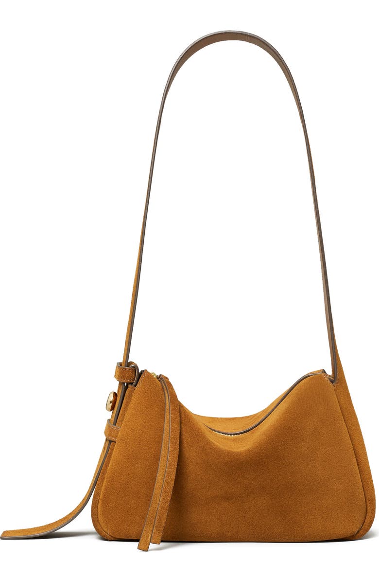 Tory Burch Small Romy Suede Shoulder Bag, Main, color,
