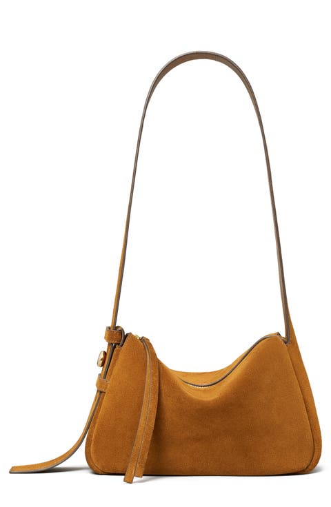 Small Romy Suede Shoulder Bag
