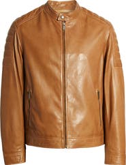 Cole Haan Racer Leather Jacket