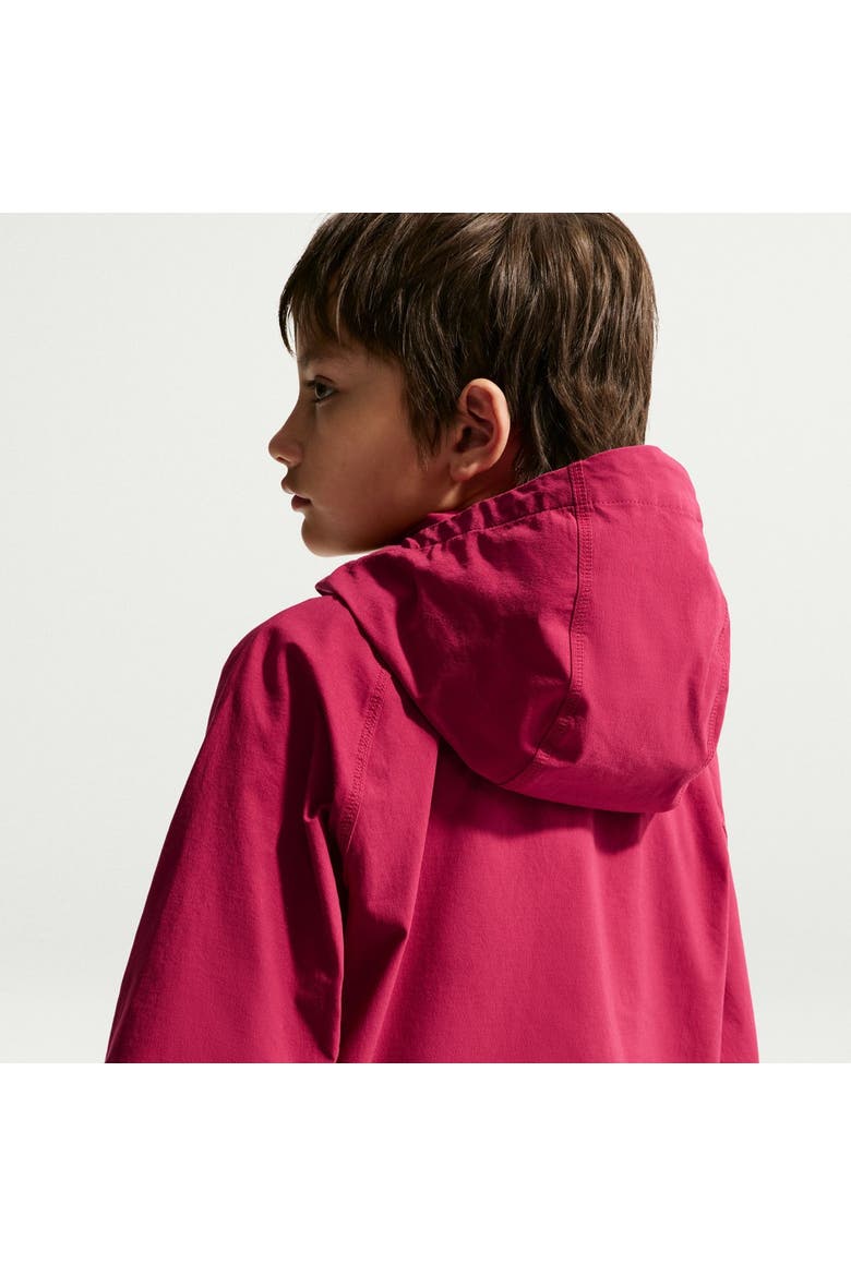Youth Nike Red Barcelona Tech Woven Raglan Dri-FIT Full-Zip Hooded Jacket, Alternate, color, Red
