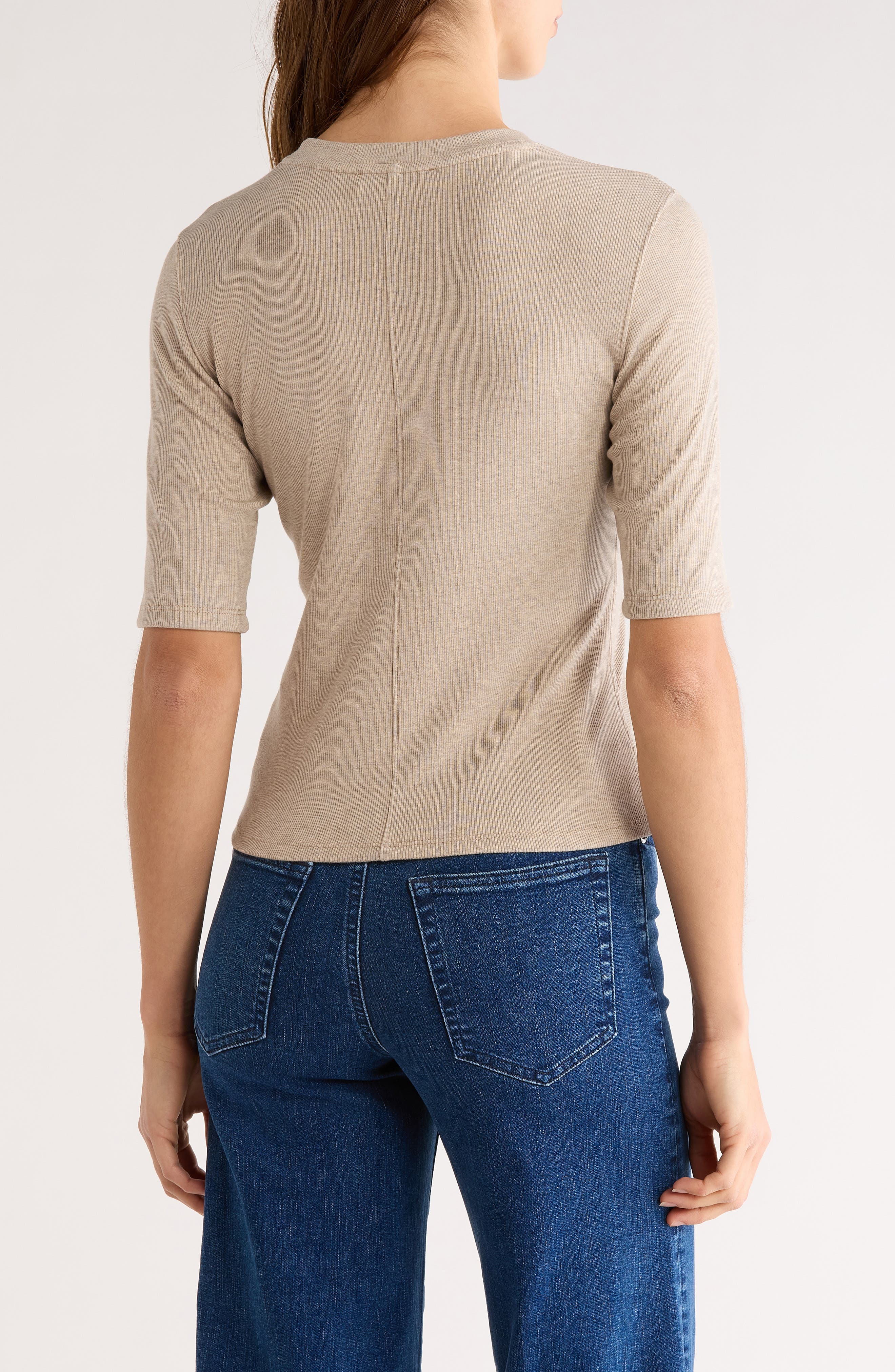 The Heather Stretch Modal Rib Top - image 2