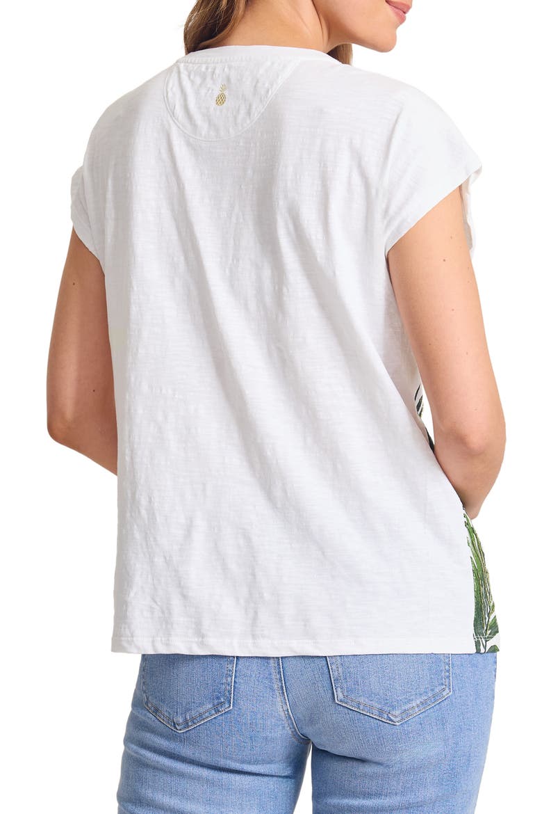 Leaf of Luxury Sequin Embellished Organic Cotton Graphic T-Shirt, Alternate, color, WHITE