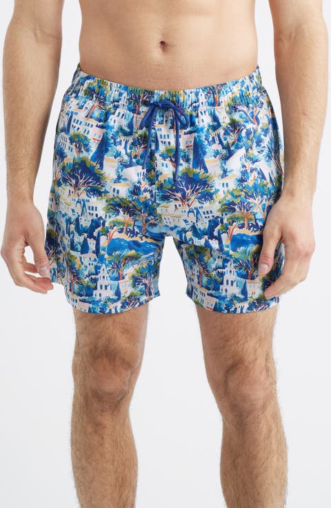 Printed Swim Trunks