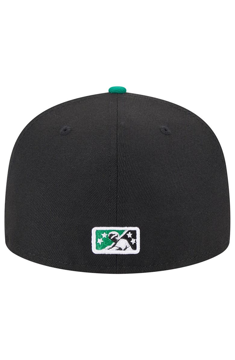 New Era Men's New Era Black Dayton Dragons Theme Nights Gem City 59FIFTY Fitted Hat, Alternate, color, Black