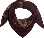 Lauren Ralph Lauren Floral Bouquet Wool Square Scarf