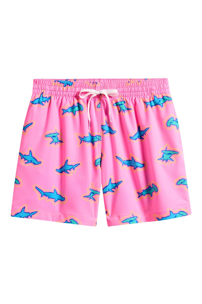 Pink Apex 5.5–Inch Swim Trunks, Alternate, color, BRIGHT PINK