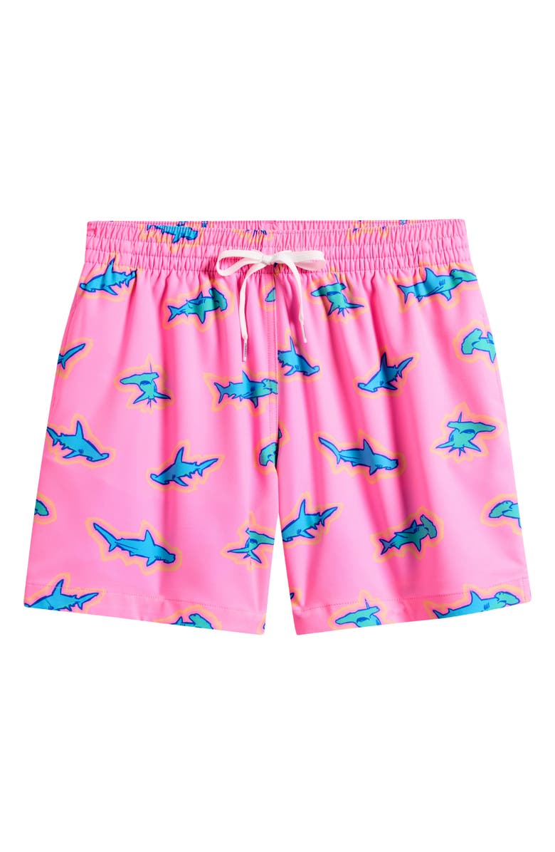 Chubbies Pink Apex 5.5–Inch Swim Trunks, Main, color, Bright Pink