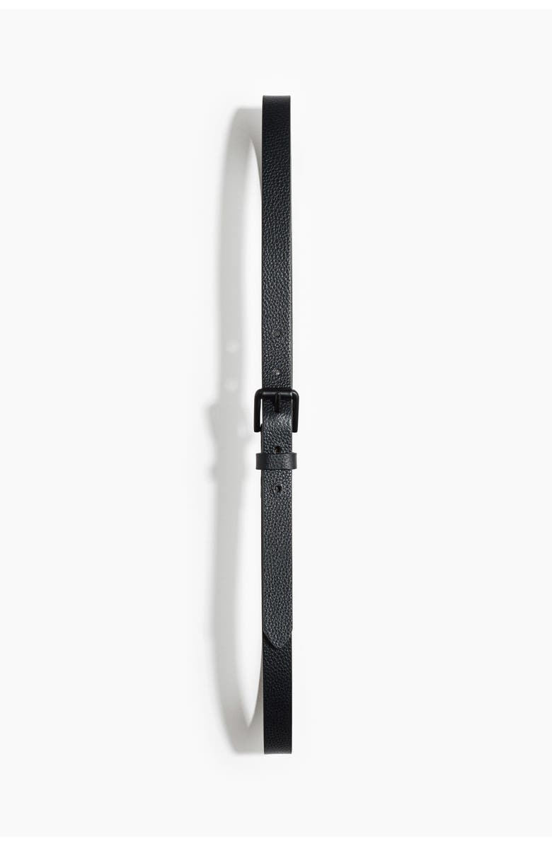 H&M Leather Belt, Main, color, Black