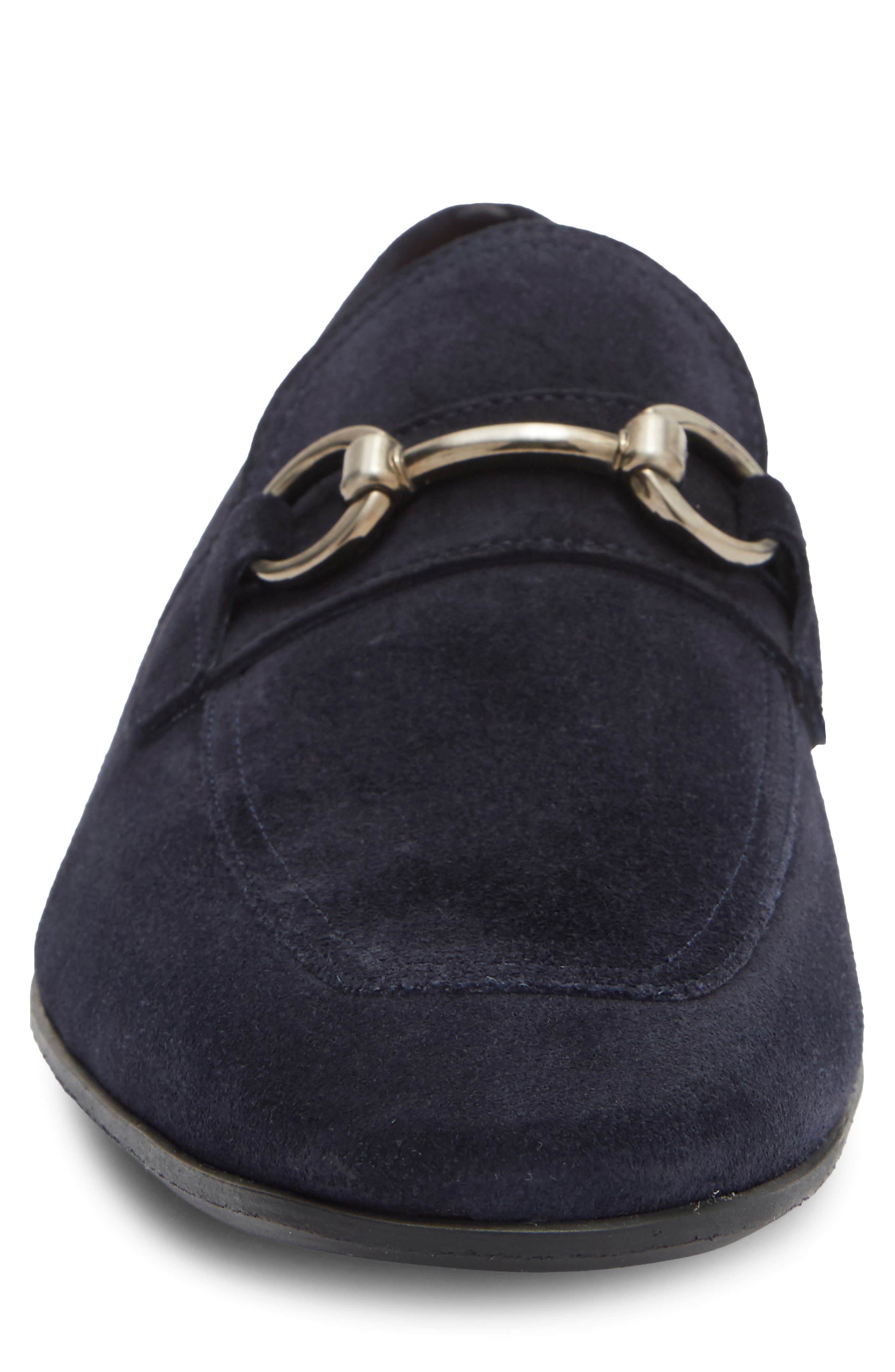 Talaz Horsebit Loafer, Alternate, color, NAVY SUEDE / NAVY