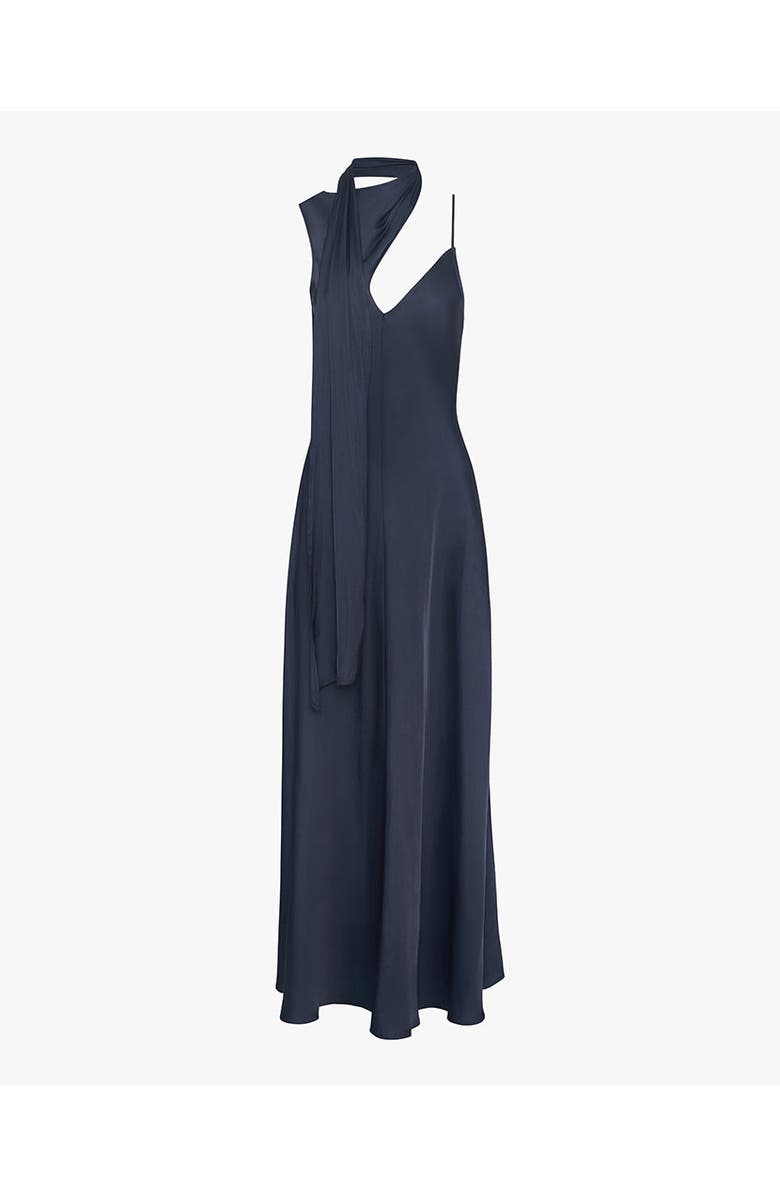 WeWoreWhat Wrap Neck Slip Dress, Alternate, color, Navy