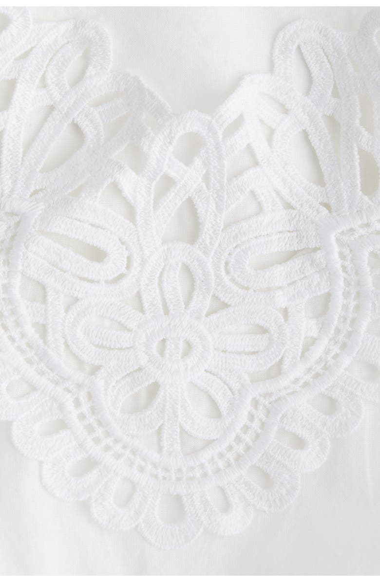 H&M Lace-trimmed Strappy Top, Alternate, color, White