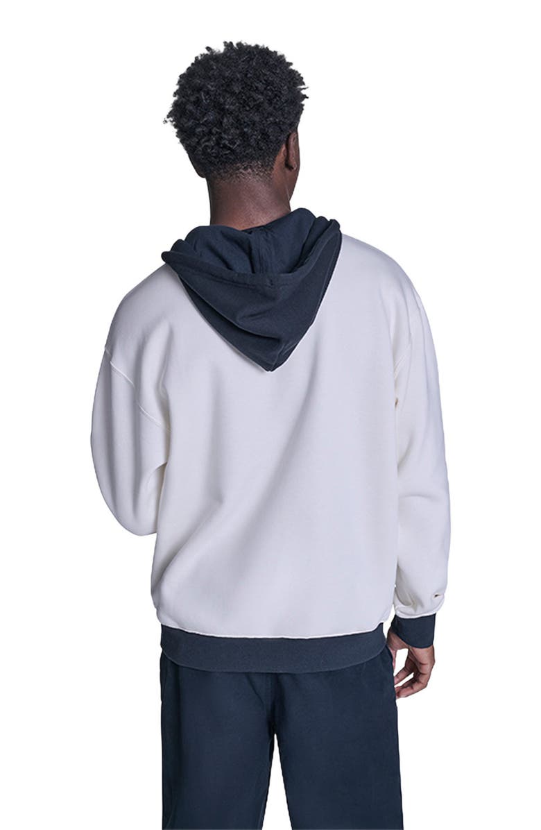 Converse Chuck Taylor Patch Two-Tone Hoodie, Alternate, color, Converse Egret