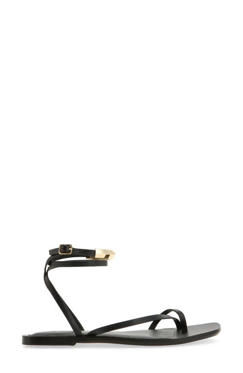 Madewell The Vira Bangle Ankle-wrap Sandal In True Black