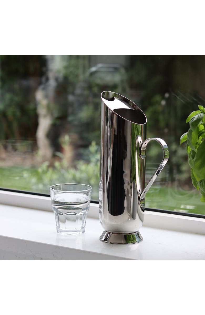 Nick Munro Trombone Water Pitcher, Alternate, color, Silver