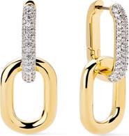 Ana Luisa Ash Double Pavé Hoop Earrings