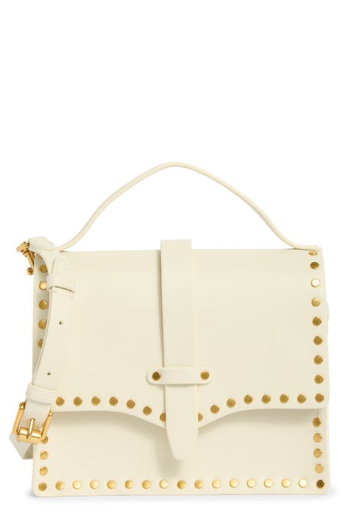 Nanine Studded Top Handle Bag