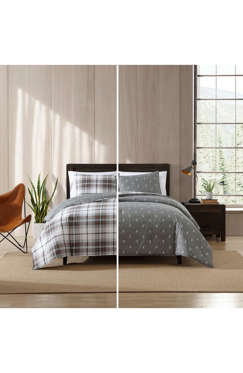 Eddie Bauer Alder Plaid Twin Comforter Set, Alternate, color, Grey Multi