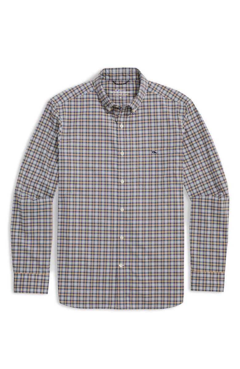 vineyard vines Classic Fit On-the-Go Performance Plaid Button-Down Shirt, Main, color,