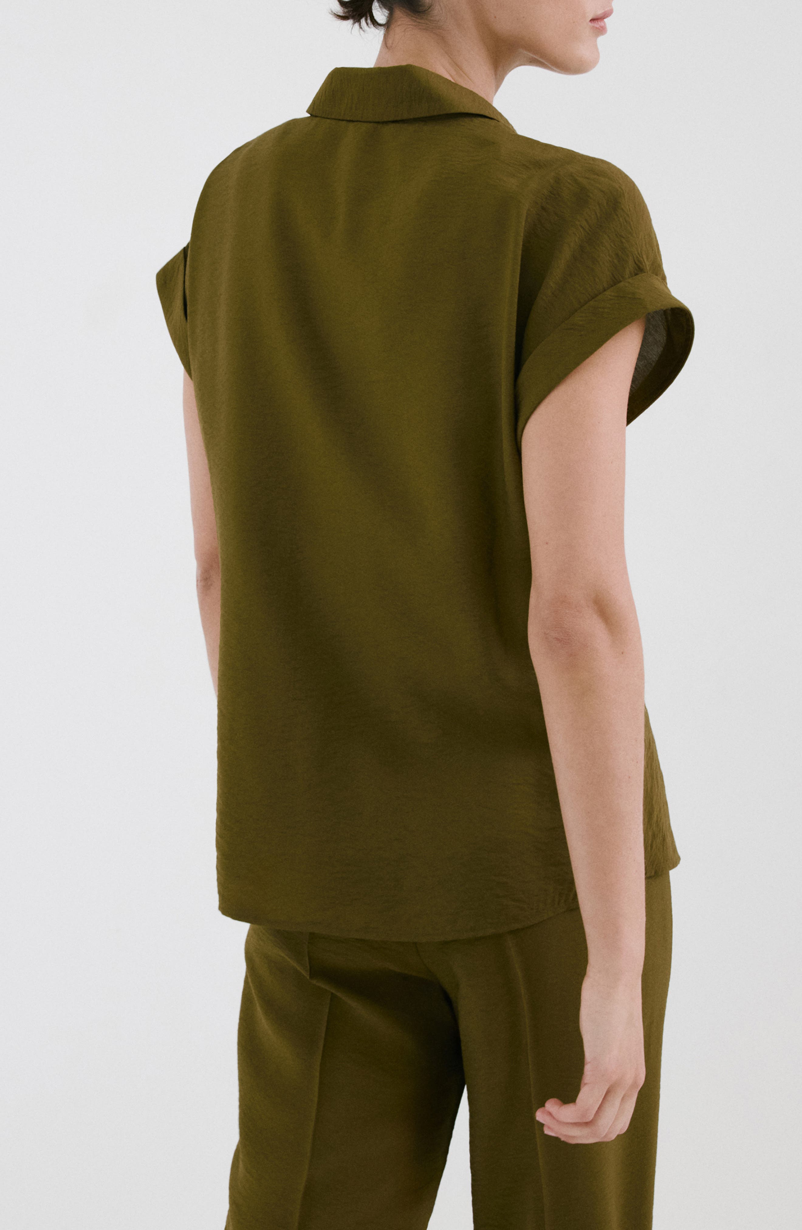 Tie Front Woven Shirt - image 2
