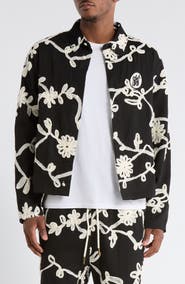 HONOR THE GIFT Floral Ribbon Cotton Blend Jacket
