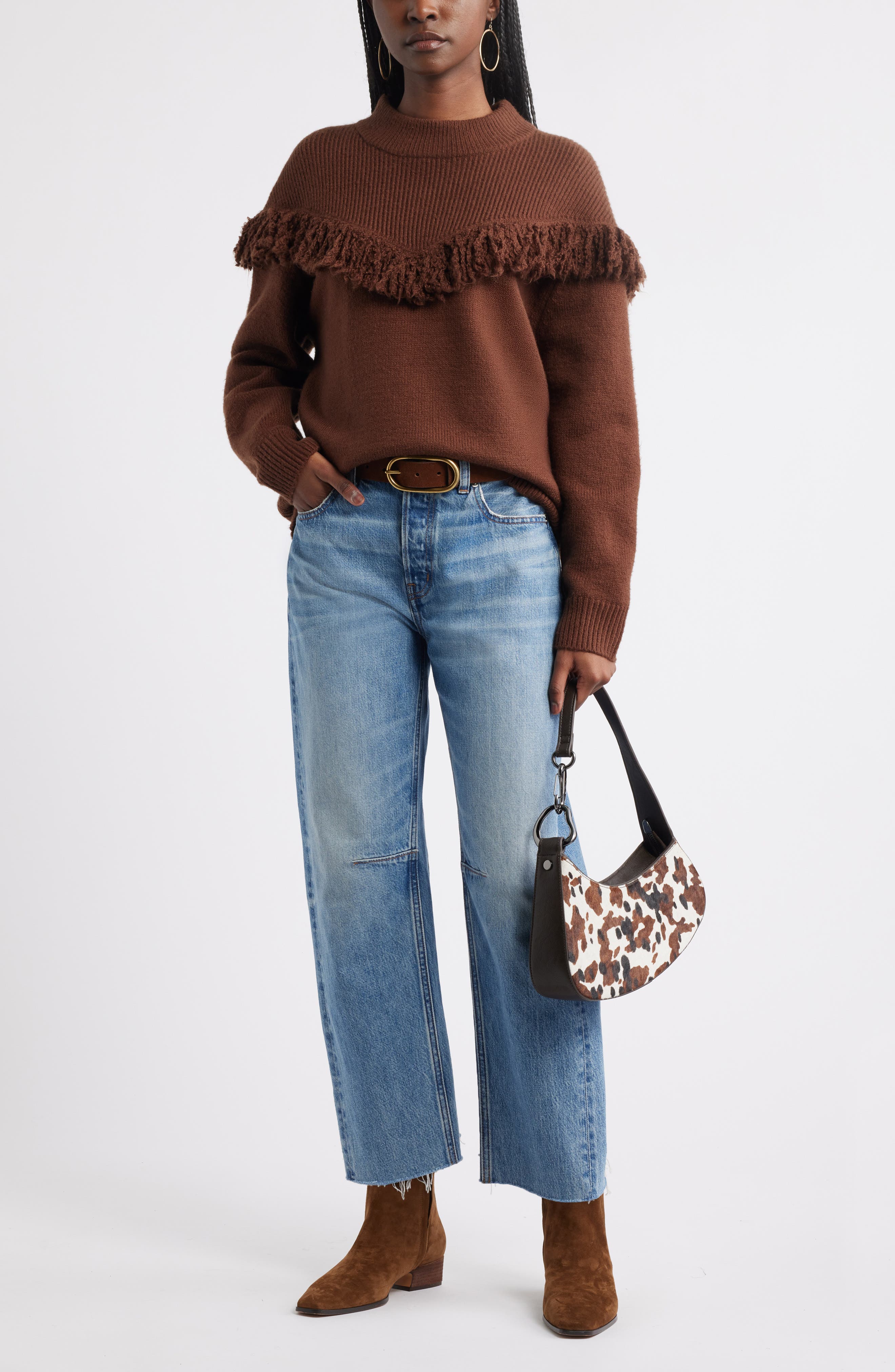 Novelty Fringe Sweater - image 2