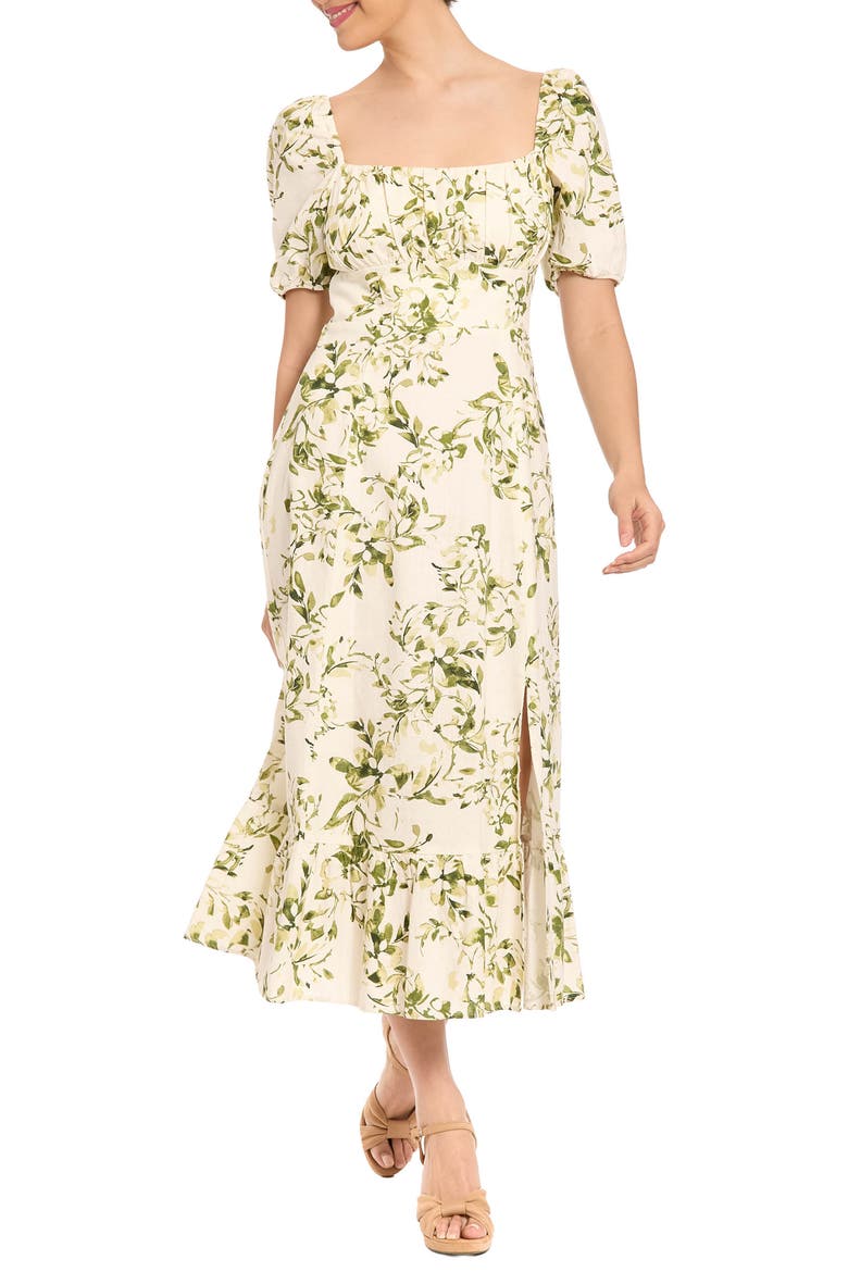 white long sleeve shirt dress Linen Woven Collared Joyfolie Opal Dress in Color:Leopard SS17 You could order this