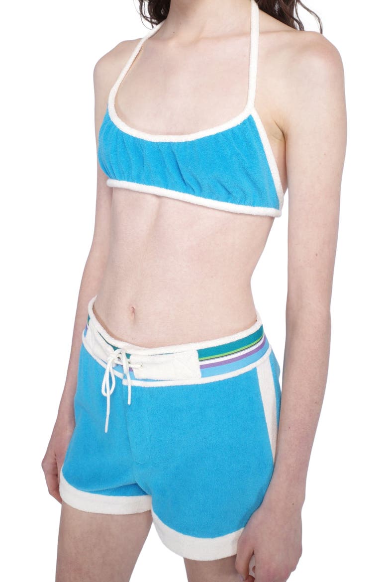 Cabana Terry Shorts, Alternate, color, OCEAN BLUE