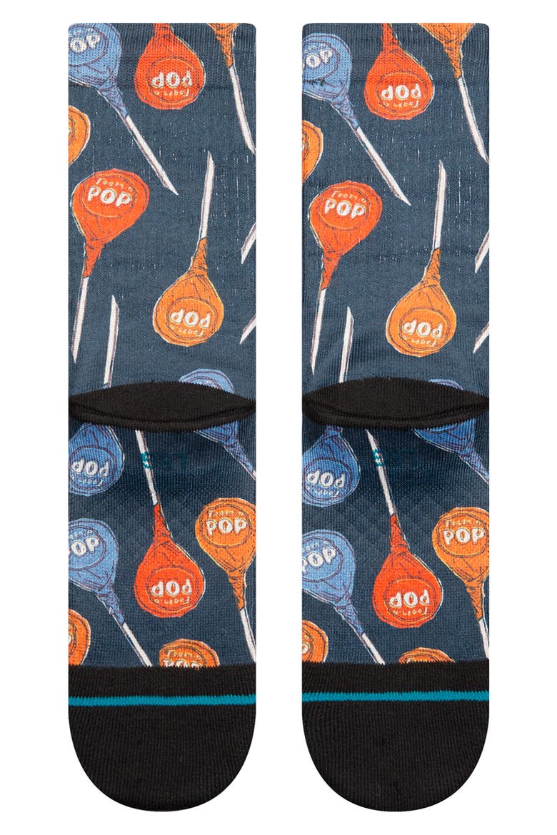 Tootsie Pop Crew Socks, Alternate, color, BLACK/ BLUE