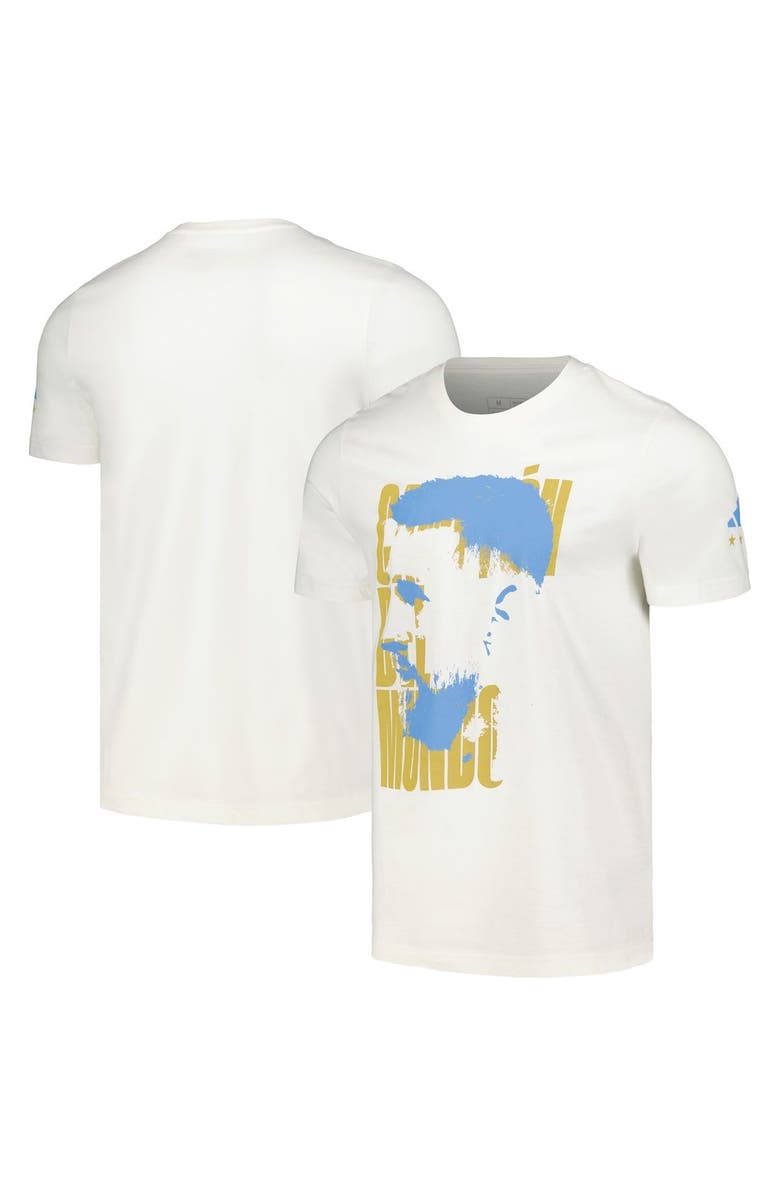adidas Men's adidas Lionel Messi White Argentina National Team Campeones T-Shirt, Main, color, 