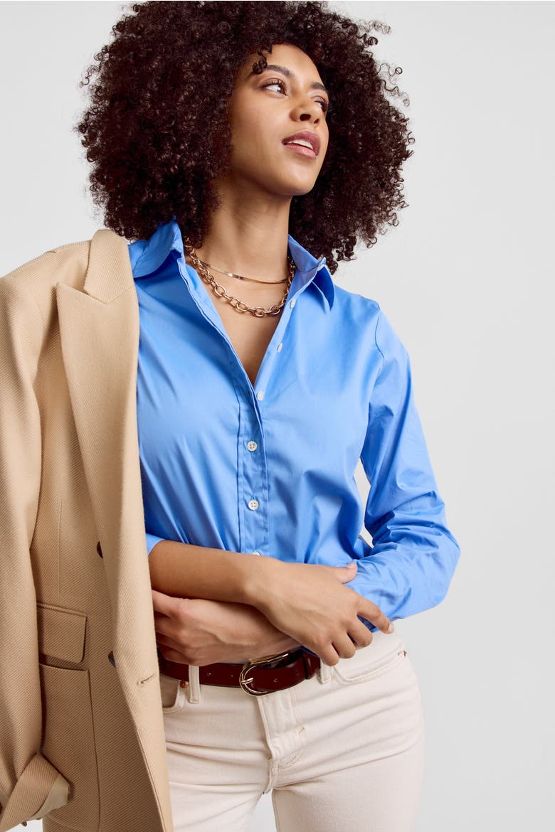 The Icon Shirt, Alternate, color, French Blue