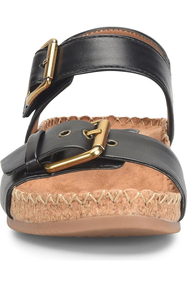 EUROSOFT Cork Wedge Sandal, Alternate, color,