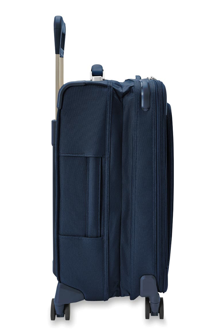 Baseline Essential 22-Inch Expandable Spinner Carry-On Bag, Alternate, color, NAVY