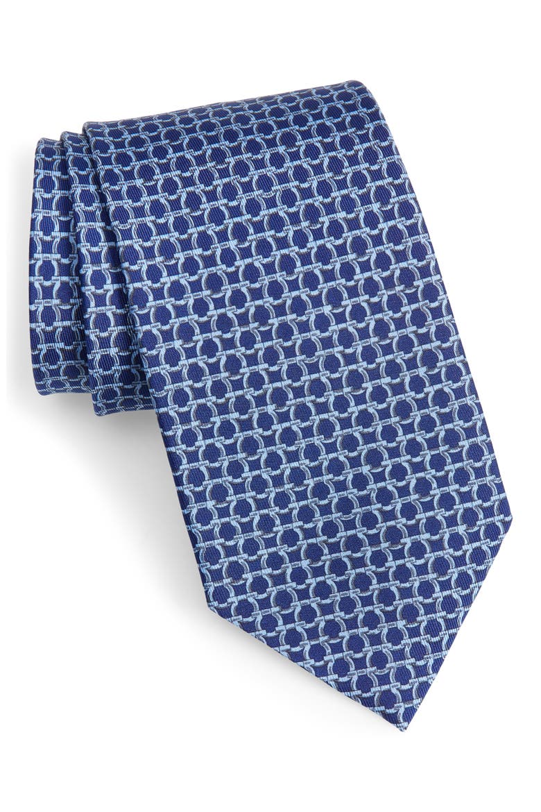 Salvatore Ferragamo Mano Tie, Main, color, BLUE