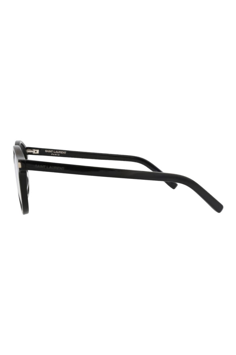 50mm Round Optical Frames, Alternate, color, BLACK BLACK TRANSPARENT