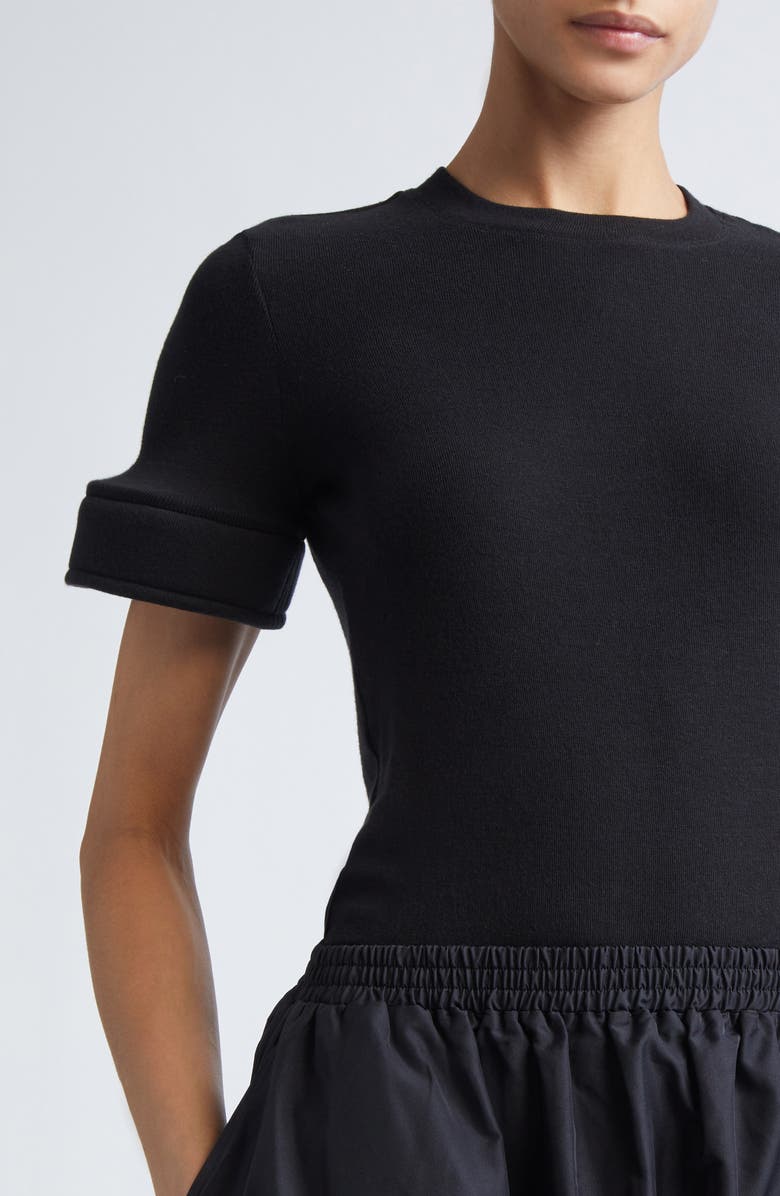 MELITTA BAUMEISTER Foam Cuff T-Shirt, Alternate, color, Black