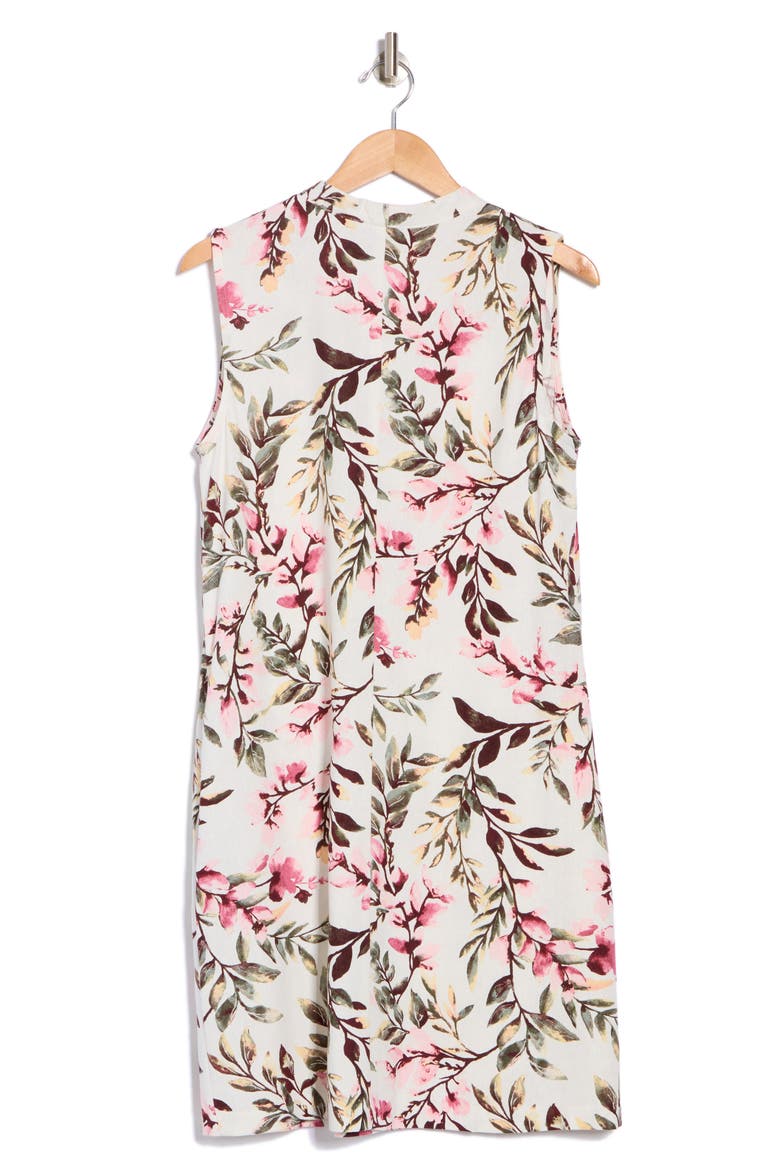 V-Neck Shift Dress, Alternate, color, DUSTY ROSE