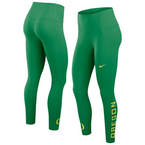 Women's Nike Green Oregon Ducks Zenvy High Rise Dri-FIT 7/8 Leggings
