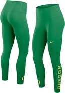 Nike Women's Nike Green Oregon Ducks Zenvy High Rise Dri-FIT 7/8 Leggings