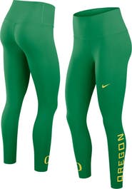 Nike Women's Nike Green Oregon Ducks Zenvy High Rise Dri-FIT 7/8 Leggings