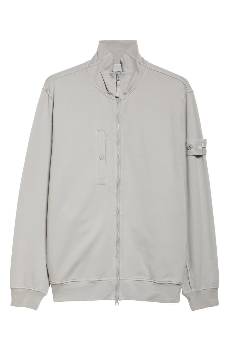 Stone Island Compass Logo Patch Zip-Up Cardigan, Alternate, color, 