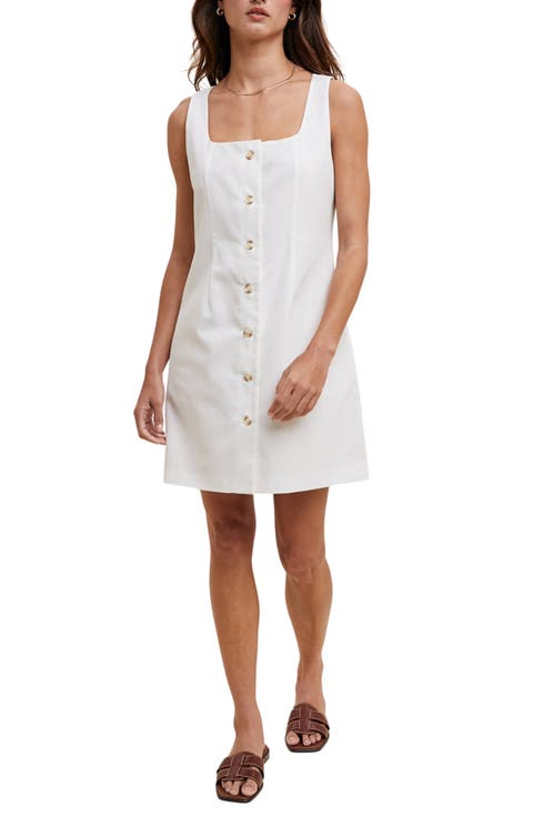 Buttoned Sleeveless Dress