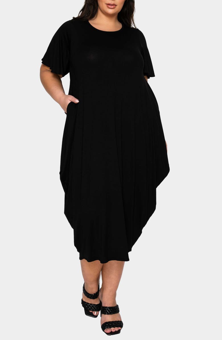 L I V D Liz Flutter Sleeve Midi Dress, Alternate, color, 