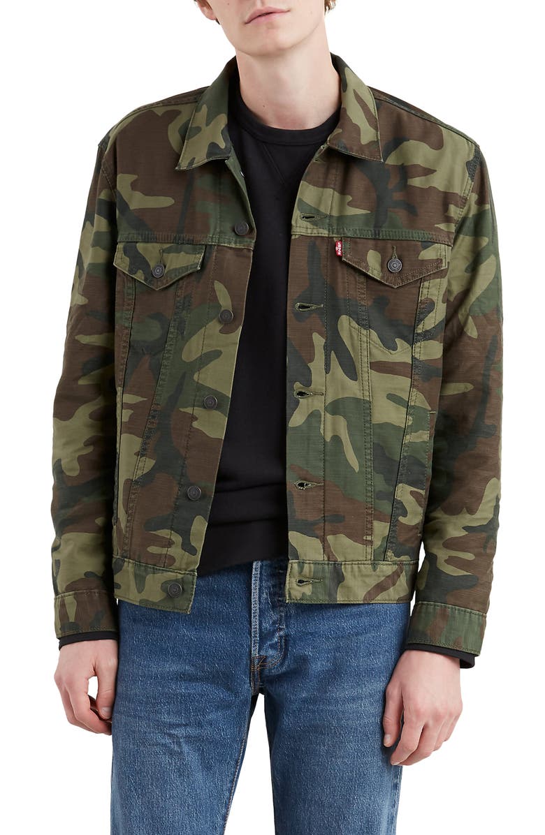Levi's<sup>®</sup> The Trucker Camo Jacket, Main, color,