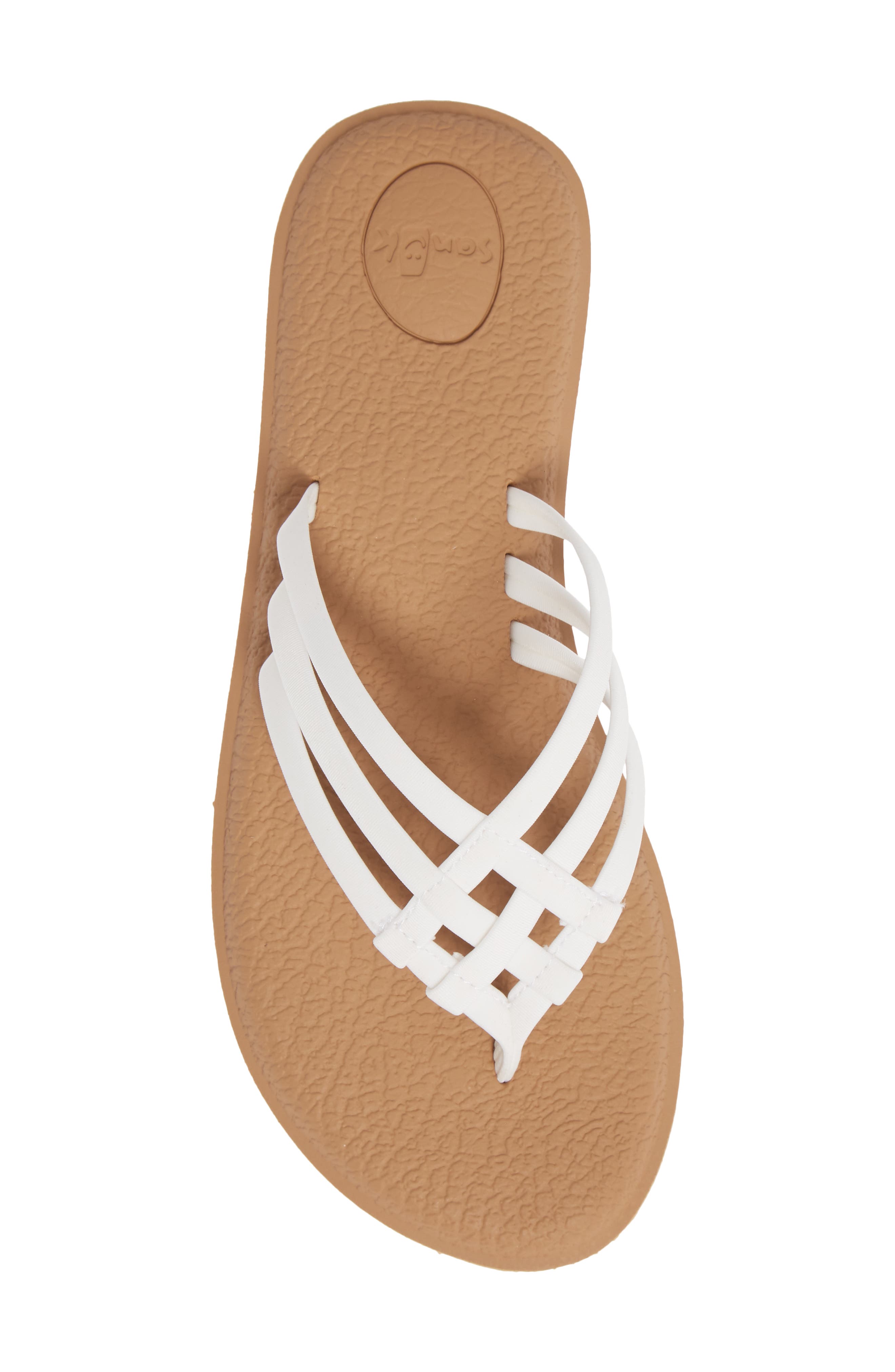 Yoga Salty Flip Flop, Alternate, color, WHITE/ TAN